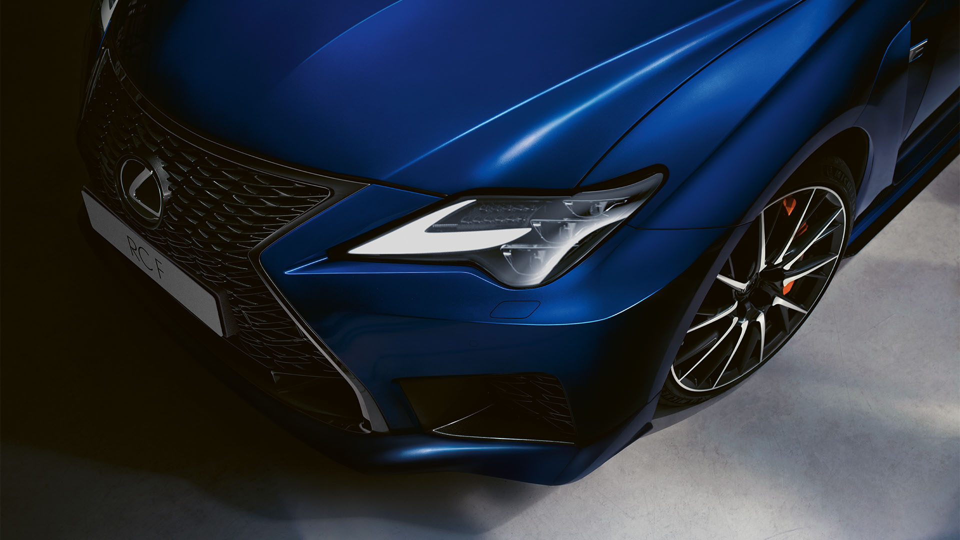 Front close up of the Lexus RC F